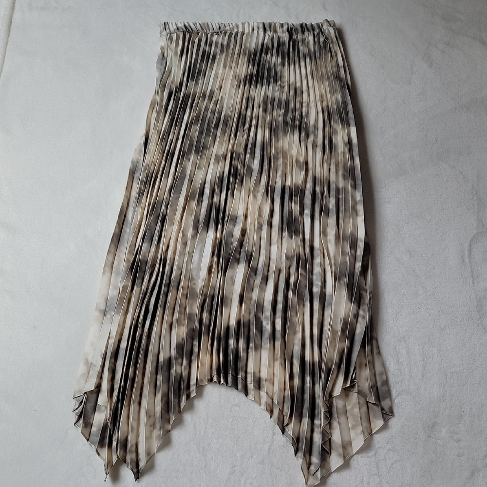 Pleated Skirt, Asymmetrical